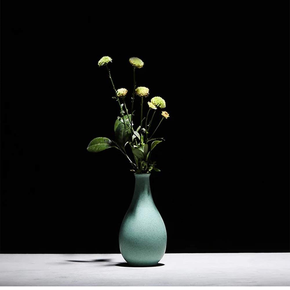 Vaso per sakè retrò Verde Chiaro in Ceramica Artigianale/brocca per Vino/Vaso per Vino/Decorazione per composizioni Floreali 500 ml