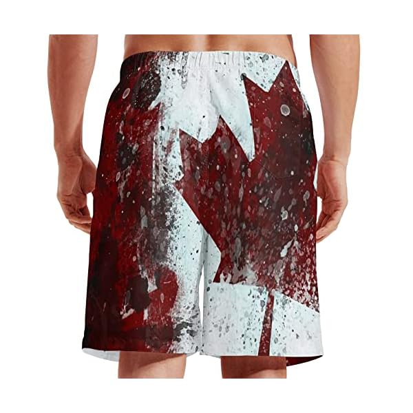 MEQUER Men Swim Shorts, Quick Dry Swim Trunks, Canadian Swim Shorts Mens Beach Cool Shorts with Pockets Mesh Liner - Large - Image 6