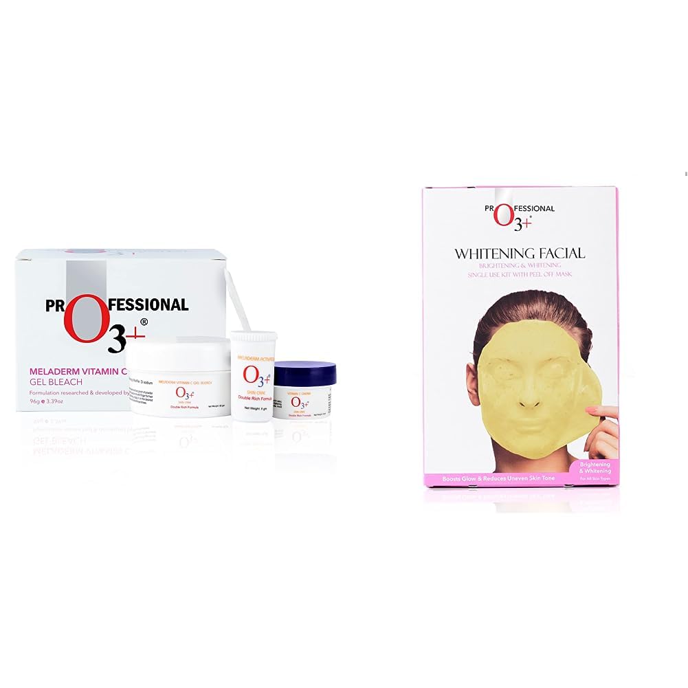 O3+ Meladerm Vitamin C Gel Bleach for Skin Whitening and Hair Lightening (96g) & O3+ Whitening Facial Kit With Brightening & Whitening Peel Off Power Mask (45gm) Combo-picture-22