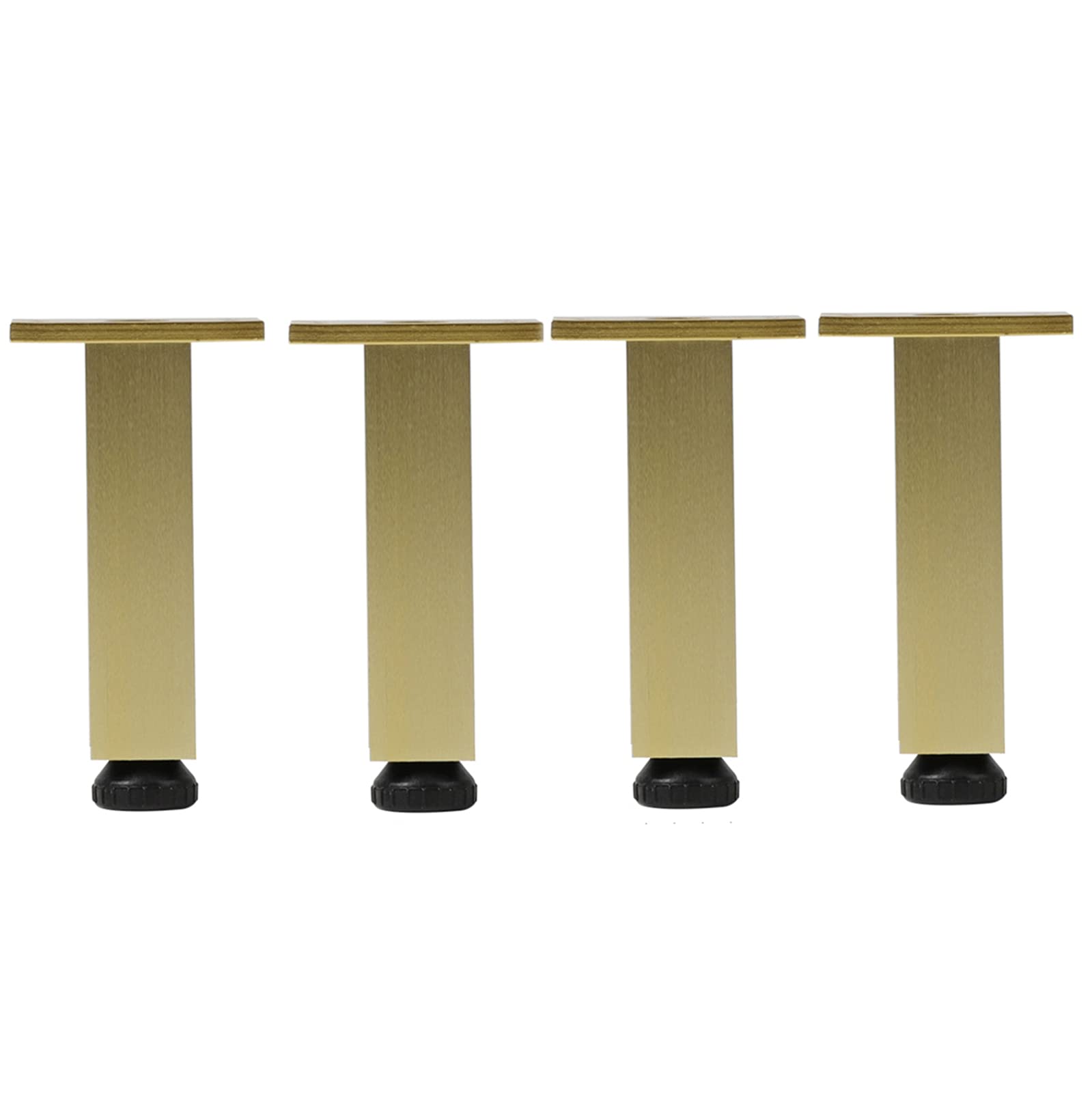 Patas de mesa doradas de 18 cm para dar un toque elegante a tu sofá o mueble de cocina