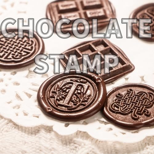 TPFOON Personalized Chocolate Stamp, Custom Seal for Chocolate, Donuts, Cookies, Wax Seal, Gift for Christmas, Wedding, Birthday