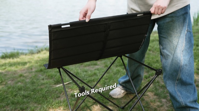 Amazon.com: VILLEY Folding Camping Table, Portable Lightweight