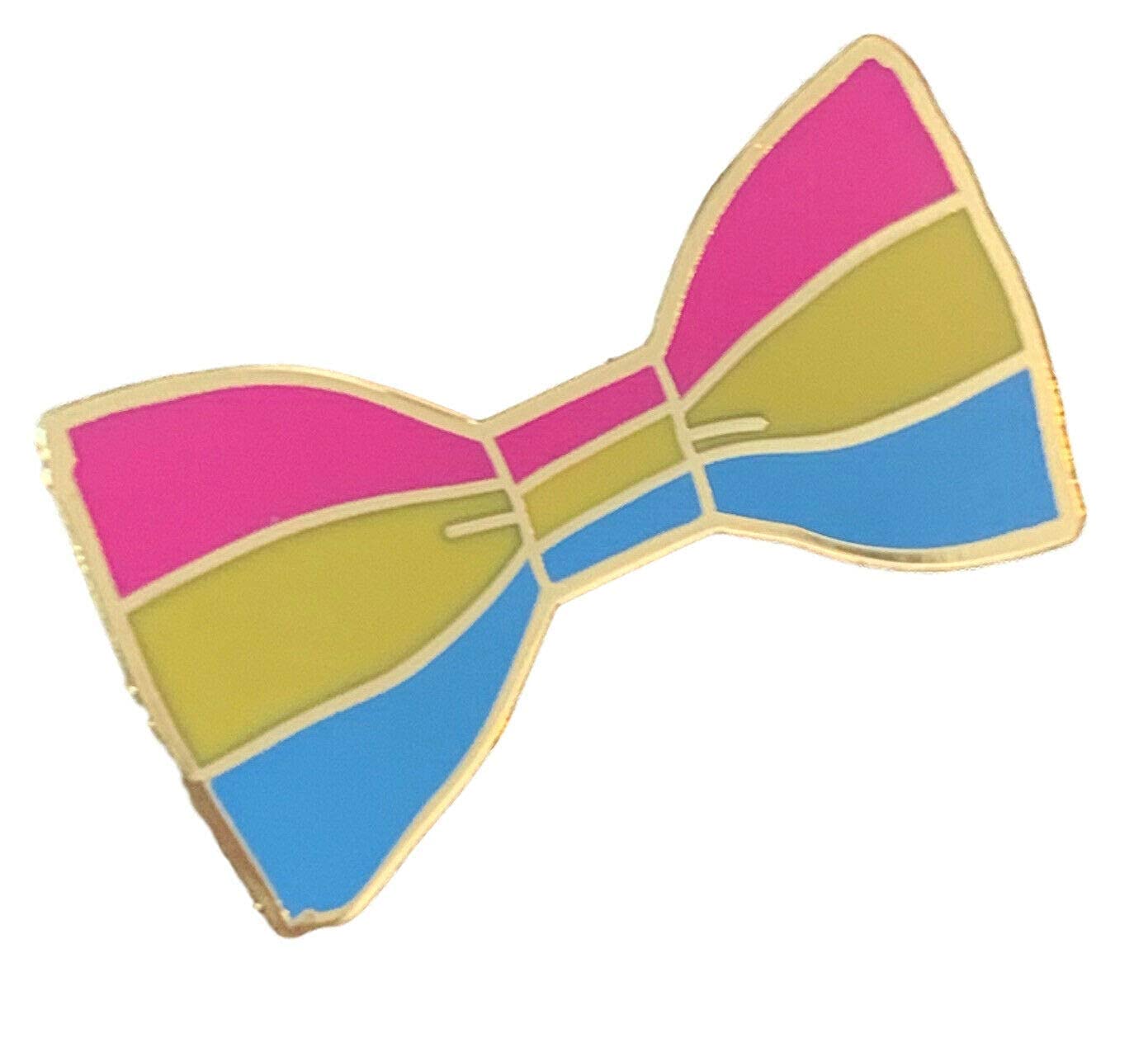 emblems gifts Smartbadge® Pansexual Gay Pride Bow Tie Enamel Lapel Pin Badge