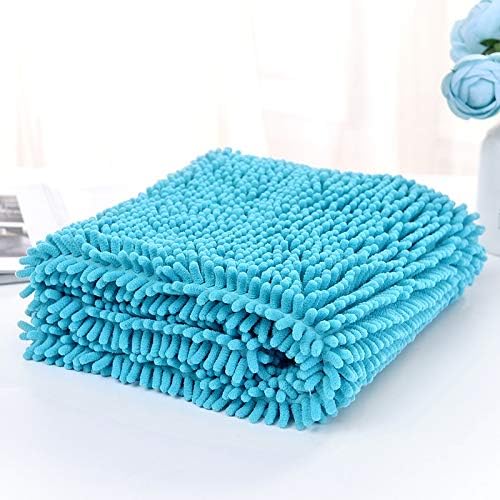 Sansent Chenille Dog Towel, Super Absorbent Microfiber Dog Towels for Drying Dogs Cats, Quick Drying Dog Bath Towel with Hand Pockets,…