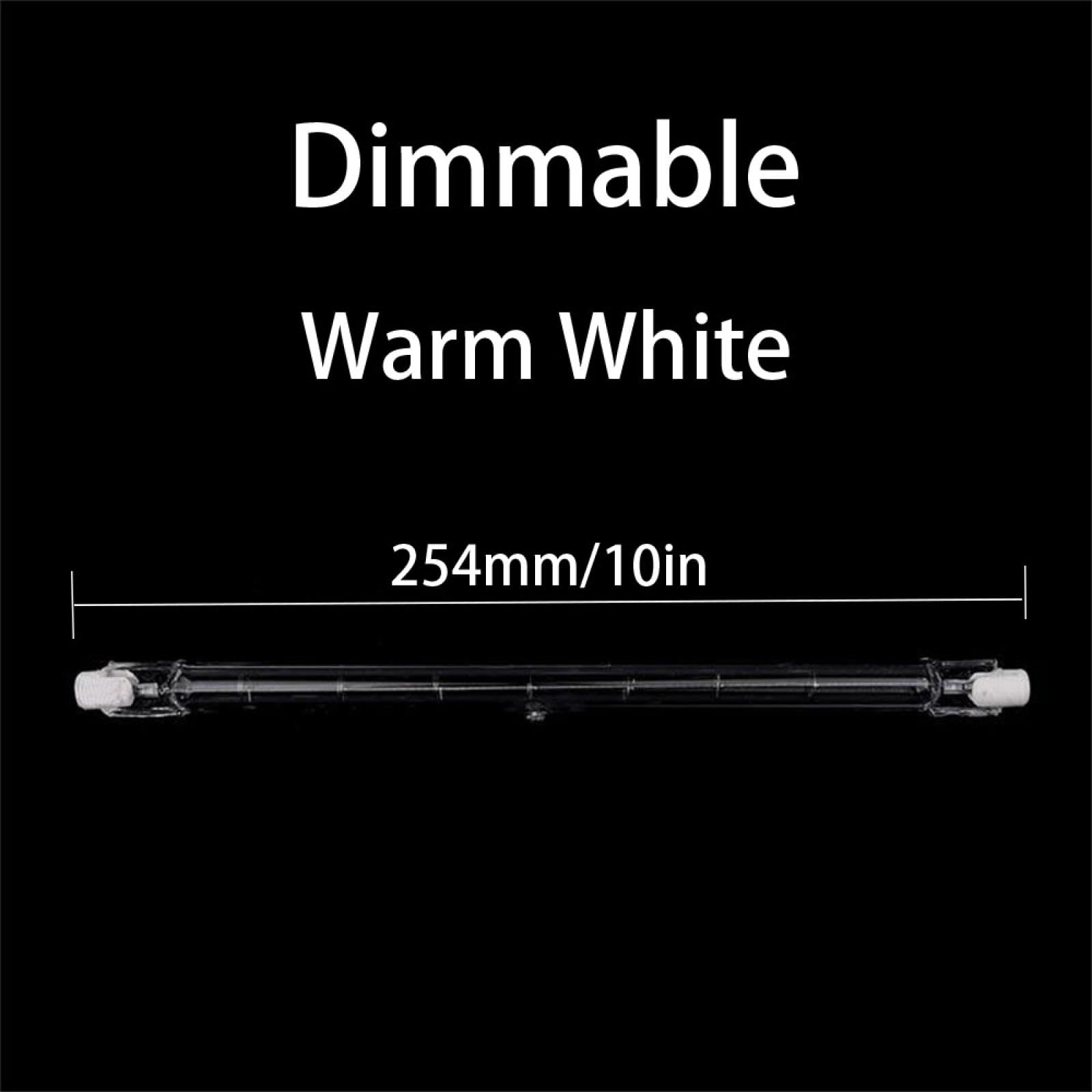 Halogen Leuchtmittel R7S 230V 1000W J254 Wolfram Filament Doppelseitige Halogenlampen R7S 254MM 1500W warmweiß 20PC 1000W