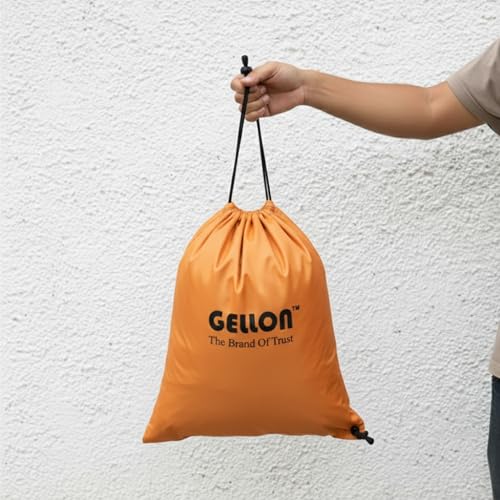 Image of Gellon Water Proof in Umbrella Cloth Shoes Bag for Travel & Storage Travel Organizer for Women & Men Travel Accessories Shoes Cover Pouch for Travel Essentials in 4 Colors (Orange, Pack of 1)