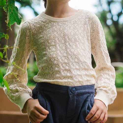 Image of Hope & Henry Girls' Cable Knit Raglan Turtleneck Sweater