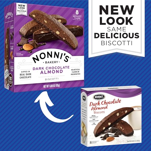Nonni'S 197382 Dark Chocolate Almond Biscotti Italian Cookies thumb #1