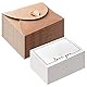 25 Blatt kleine Briefumschläge mit 25 Blatt blanko Papier Karten,10.6×7.6 cm Kuvert mit Karten Kraftpapier Briefumschläge für Geburtstagsfeier Einladung Dankeskarten (Love You)