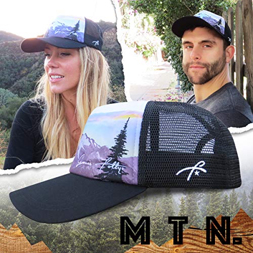 Grace Folly Foam Trucker Hat Snapback Mesh Baseball Cap For Men Or Women (Mountain Print) #TOP3