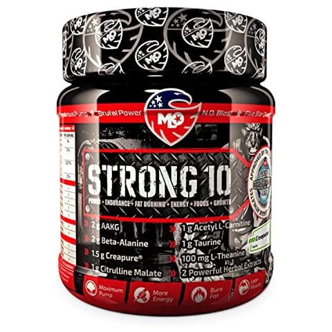 MLO Strong 10 Pre-Workout Booster Cover