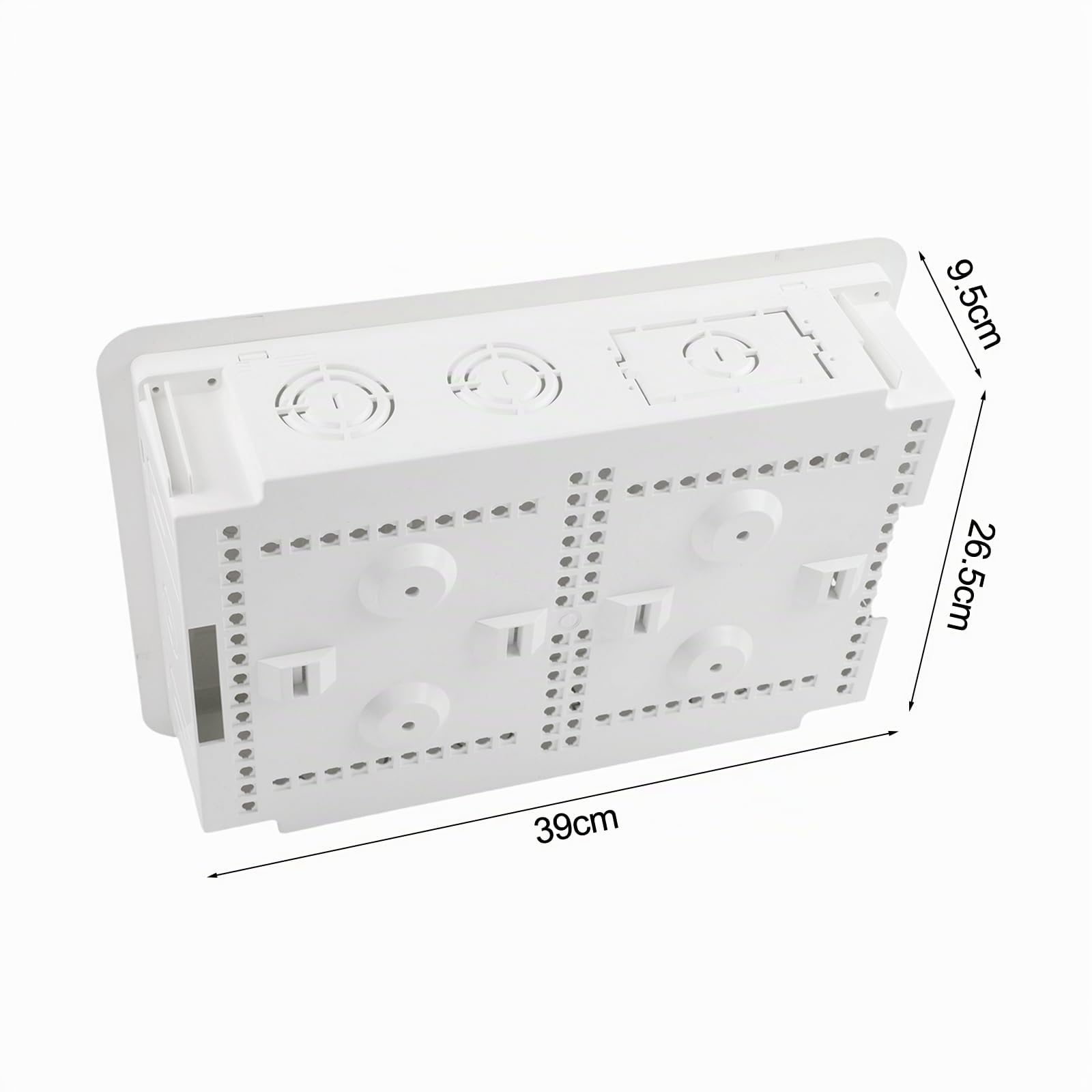Boîtier mural encastré de 22,9 cm, boîte multimédia TV, kit de gestion de boîtier réseau encastré, boîtes de rangement intégrées, boîtes électriques, pour la gestion des câbles