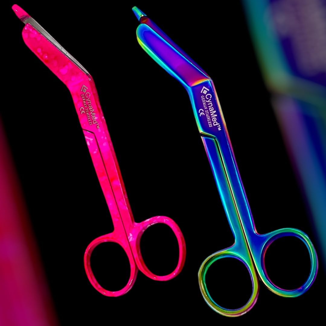 ArTLaB - Rainbow Lister Bandage Scissors 5.5 INCH + Colorful Patterns 5.5