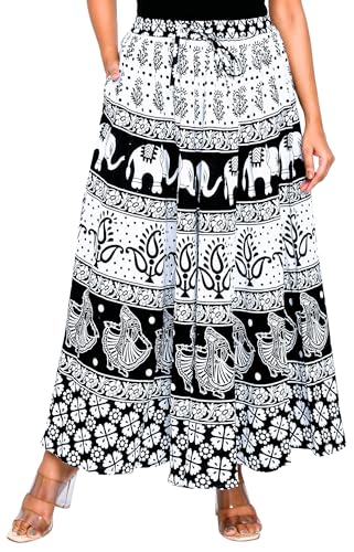 Image of Premium Cotton Skirt for Women with Pocket, Free Size