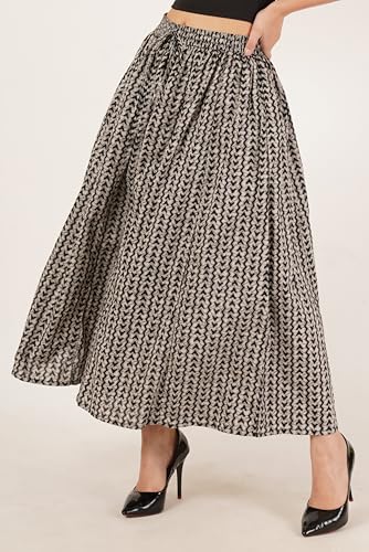 Image of COTLAND Fashions Jaipuri Cotton Printed Flared Palazzo Pants for Women