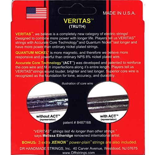 DR String VTE-9 Veritas Jeu de cordes pour guitare electrique - Les Beatles, Paul McCartney, John Lennon, RIngo Starr, George Harrison DR String VTE-9 Veritas Jeu de cordes pour guitare electrique – Image 4
