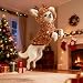 SPERMUOY Hund Kostüme Weihnachten Haustier Kleidung Weihnachts Katzen Hunde Kostüm mit hat,Haustier Kostüm Hundekostüm Weihnachten für Klein Hund Katze-L