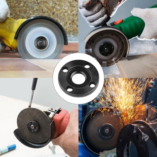 2 Stück für M14 Gewinde-Winkelschleifer, Flanschmutter, Ersatz-Winkelschleifer, Klemmen, Schnellverriegelung, Flanschmuttern, Set, Werkzeuge, geeignet für 14-mm-Spindelgewinde