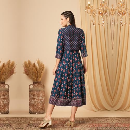 Image of Globus Women Ethnic Dress (GS565942 Maroon S)