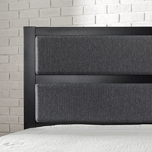 Zinus Modern Studio Upholstered Metal Headboard, Full