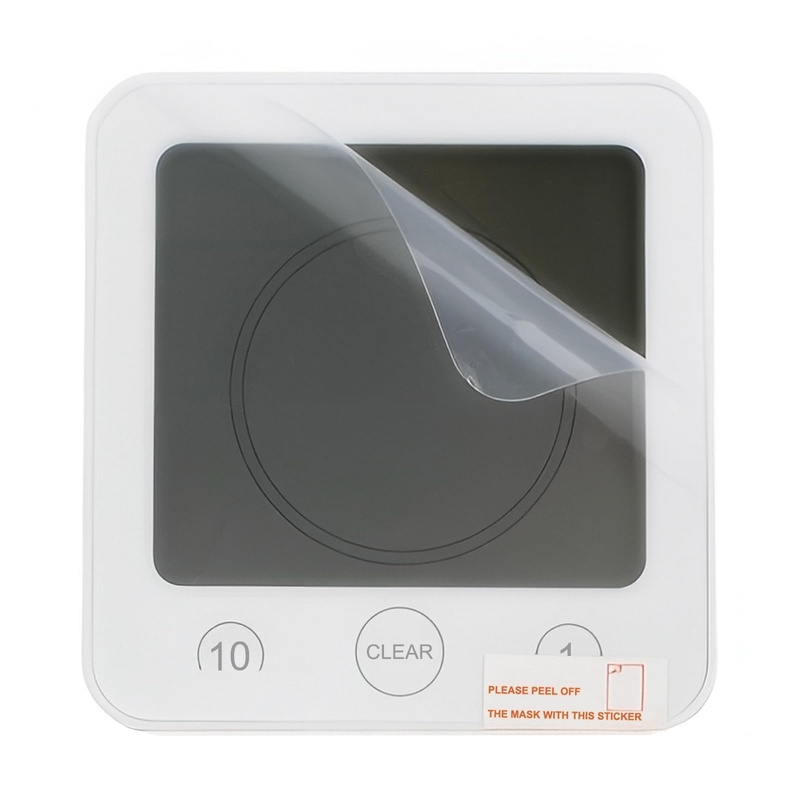 Reloj de Baño, Despertador Digital, Temperatura Humedad Reloj Digital Reloj Temporizador, Alarma Impermeable Temporizador de Cuenta Regresiva, LCD Control Táctil, para Baño de Cocina (Blanco)