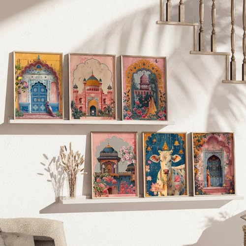 Image of kotart Madhubani Art Paintings with Frame for Home Decoration - Painting Wall - Traditional Framed Living Room Bedroom Office Decor - (14X20 Inch, C)