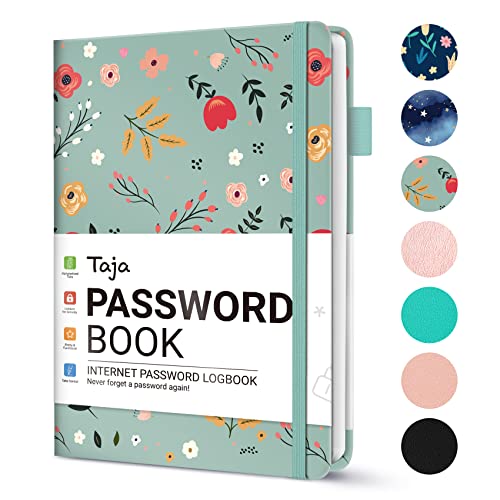 Taja Password Keeper Book with Alphabetical Tabs, Small Password Books for Seniors, Password Notebook for Internet Website Address Log in Detail, Password Logbook to Help You Stay Organized - Littlefortune