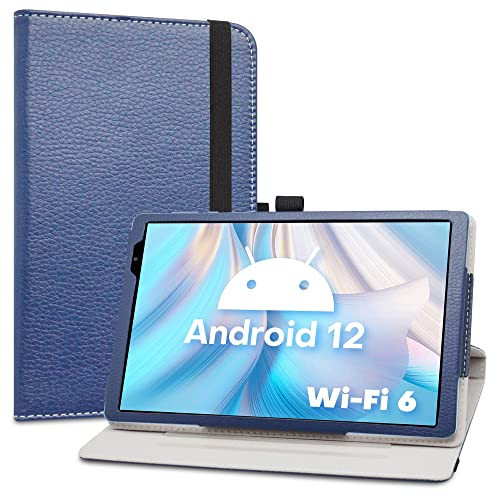 LiuShan Compatible with TECLAST P26T Rotation Case Vortex T10M Pro Plus Rotation Case 360 Degree Rotation Stand PU Cover for 10.1 TECLAST P26T / Vortex T10 / Vortex T10M Pro Plus Tablet Blue