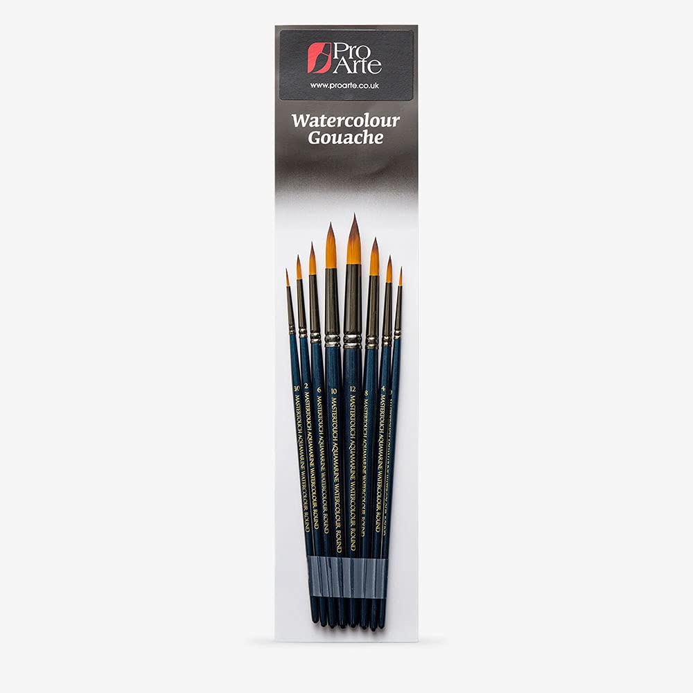 Pro Arte : Mastertouch : Aquamarine : Round : Watercolour & Gouache Brush Set