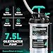 Poafamx 7.5L Oil Extractor Pump Pneumatic/Manual, 2 Gallon Fluid Extractor Pump, Oil Vacuum Change Pump with 5 Tubes and Extended Storage Units for Automotive, Truck, Boats Oil Change (2 Gallon)