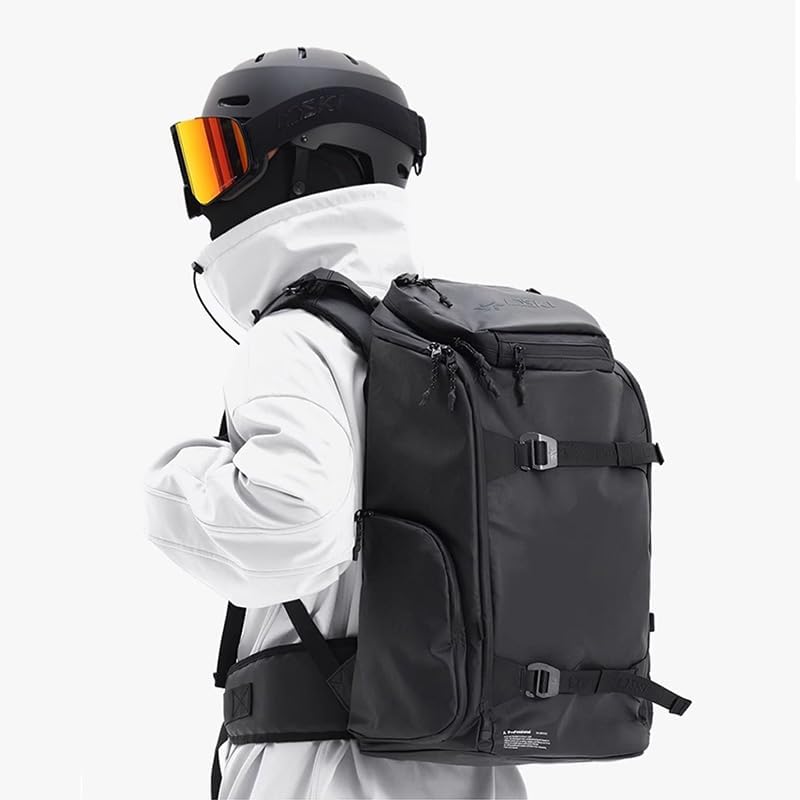 SNOWVERB Ski Boot Bag Backpack, 35L Ski Gear Bag & Snowboard Boot Bag, Capacity Waterproof Ski Travel Bag Snowboard Backpack