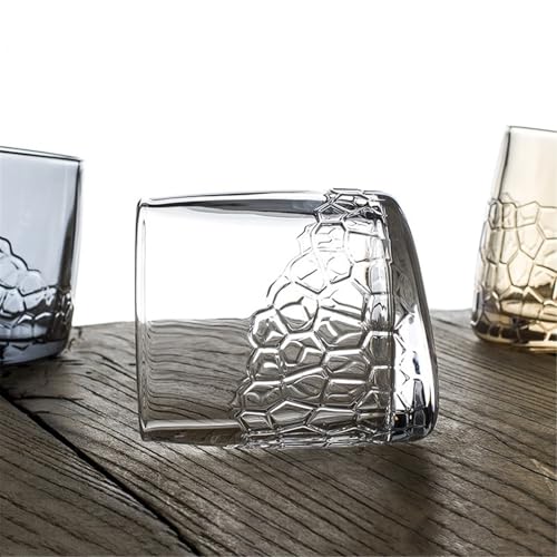 Vasos para beber whisky y cócteles en casa: contenedores de bebidas transparentes de 9 oz 5