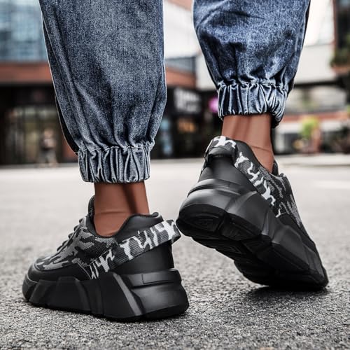 Image of Mens Slip On Walking Shoes Non Slip Running Shoes Lightweight Breathable Tennis Sneakers Fashion Casual Gym Trainers