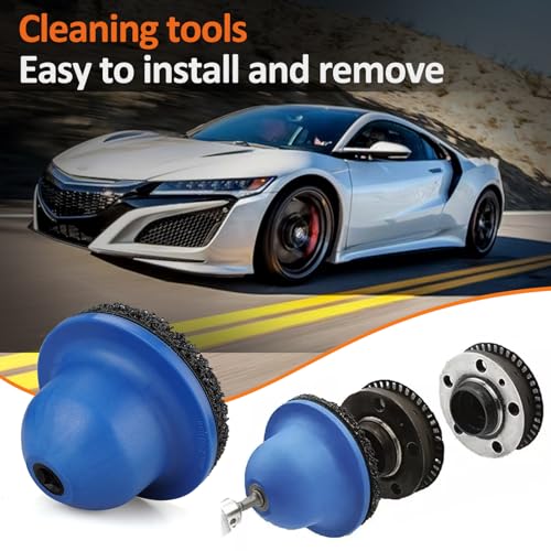 APAKA Radnabenschleifer, Innen-Ø 90 mm Außen-Ø 150 mm, Radnabenschleifer mit 1/2\-Antrieb, Silizium-Karbid Kugelkopfschleifer, Radnaben-Bürste, für Felgenwechsel, Radnabe reinigen, Rostentfernung