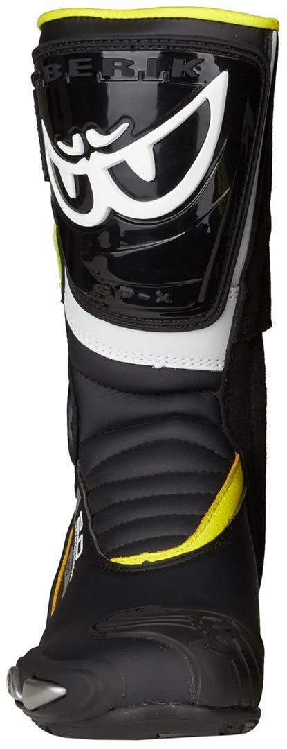 Berik Shaft 2.0 Stivali Moto, nero/giallo, 45