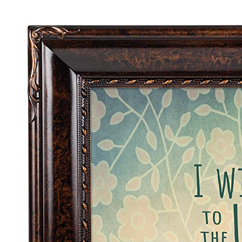 Cottage Garden Sing Praises To Him Burlwood Rope Trim 8 X 10 Table Top And Wall Photo Frame #TOP3