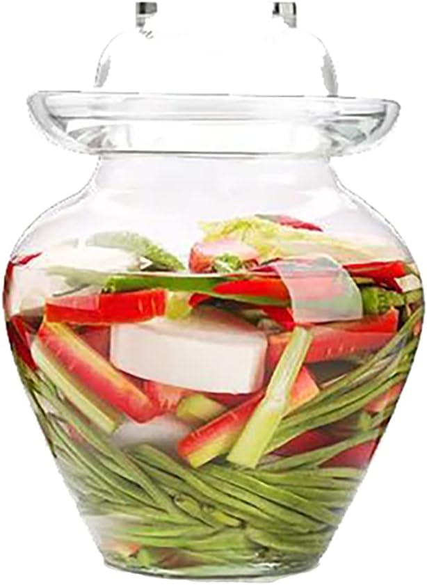 キッチン用品 キムチ瓶 トング ブラシ 透明 保存容器 漬物器 大容量 ガラス 蓋付き キッチン収納 貯蔵容器 厚いキムチのつぼ 密封 ガラスの透明な漬け物のつぼ 漬け物のつぼ 漬け物のつぼ 5kgのキムチジャーを厚くしてクリップブラシを送る Opr Plateaustate Gov Ng