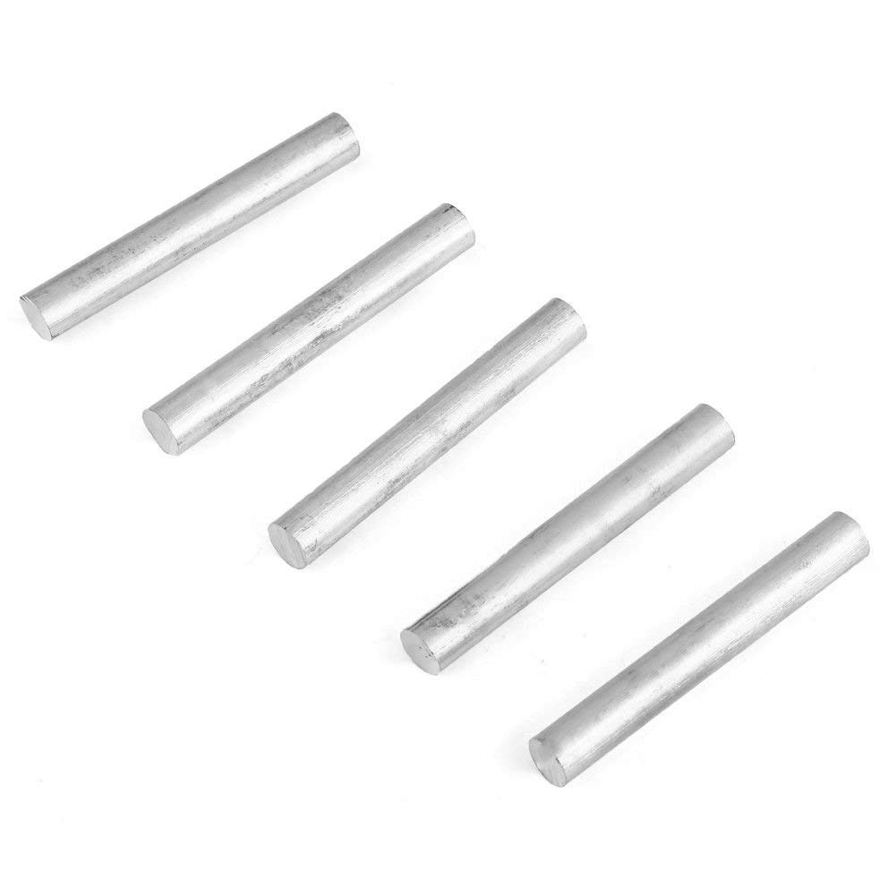 Demeuble 5Pcs 18mm x 100mm/0.7" 4" High Purity 99.99% Magnesium Metal Rod Mg Fire Starter Survival Emergency Rod Well Sparks for Camping Hiking