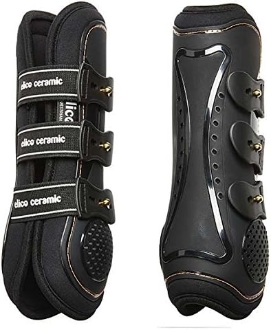 ELICO CERAMIC MEMORY FOAM BLACK TENDON BOOTS HORSE PONY (LARGE)
