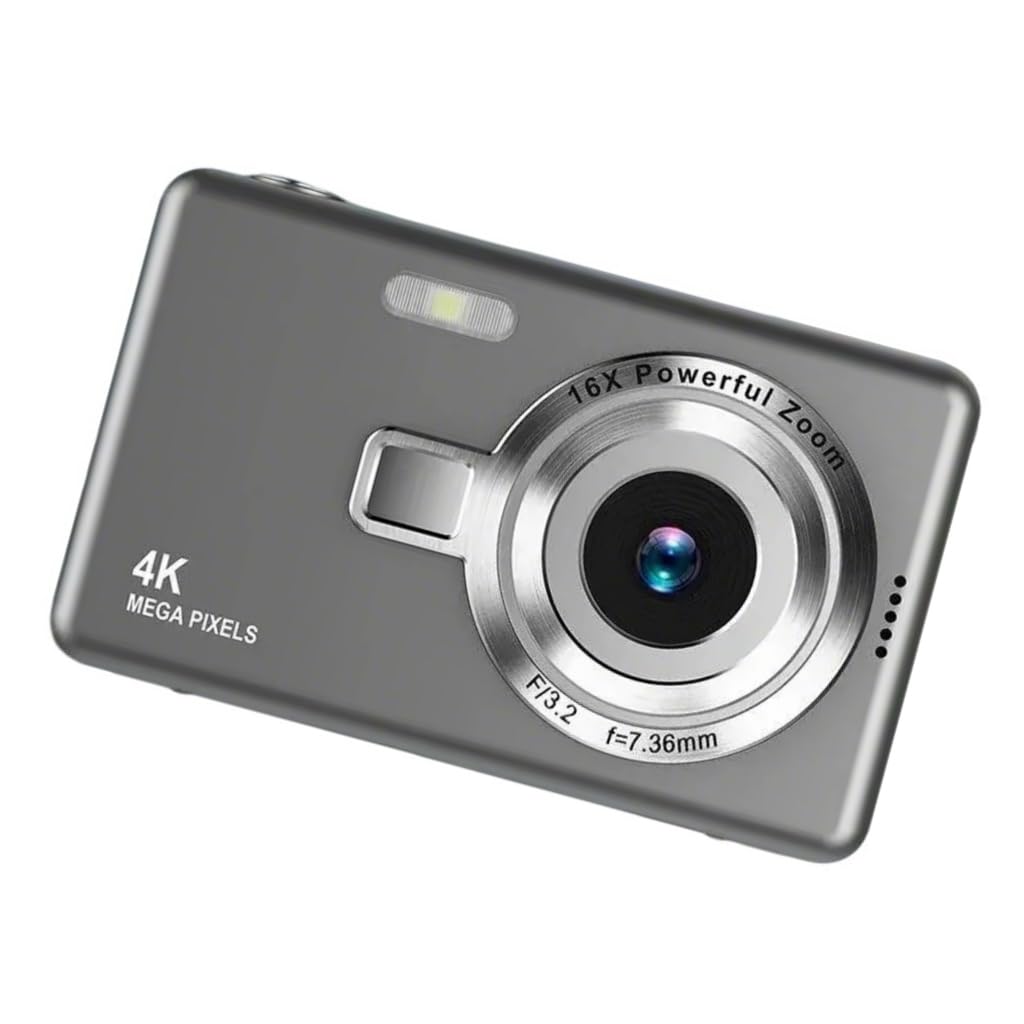 Elnwnnkc Digital Camera Card Cameras with 96MP 1080P Resolution Clearly Autofocused Vlog Camera for Artistic
