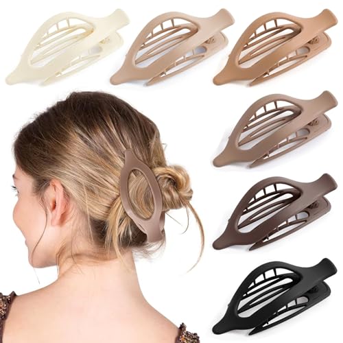 Non-Slip Hair Claws Black Hair Clips Large Hair Claw Clip Hair Clips for Thick Hair Women Hair Accessories for Women and Girls (HairclawLF)
