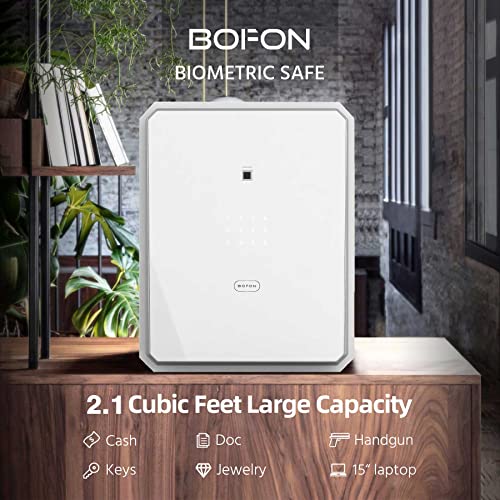 Fingerprint-Password-Safe-Box-with-Key-Cabinets-for-Home-OffcieLock-BoxSecurity-BoxBiometric-safeW-series-21Cubic-feet-BOFON