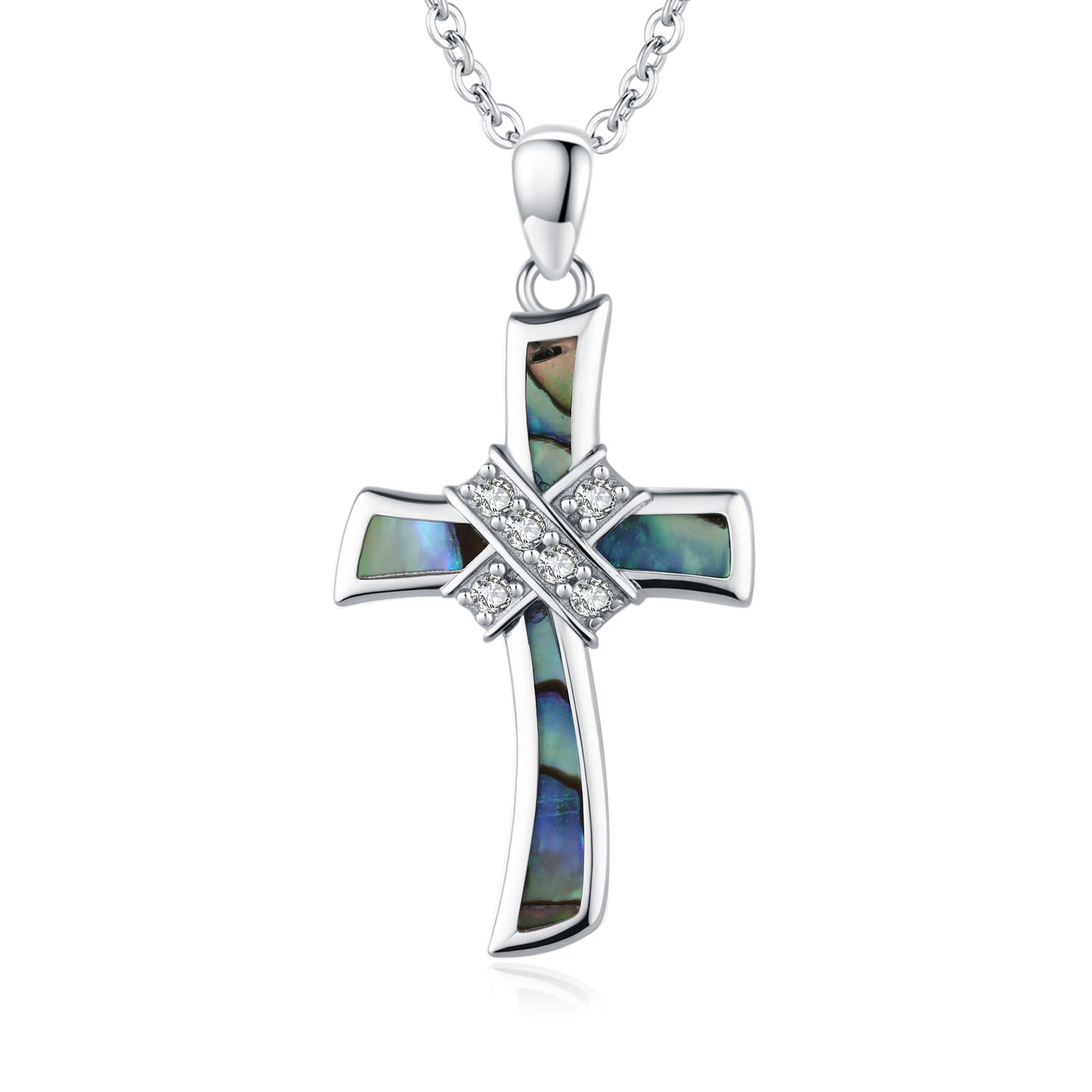 DAYLINLOVE Davidstern Halskette 925 Silber - Y-Form Kreuz Anhänger Für Frauen