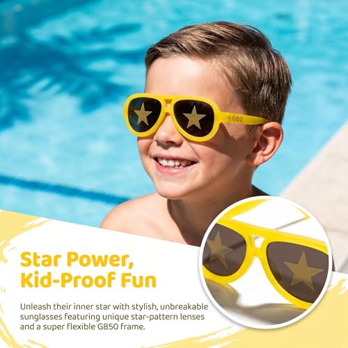 Image of SMILEYWORLD Teen Kids Sunglasses UV400 Protection Teenager Sunglasses, Fashion Shades for Boys Girls Age 12