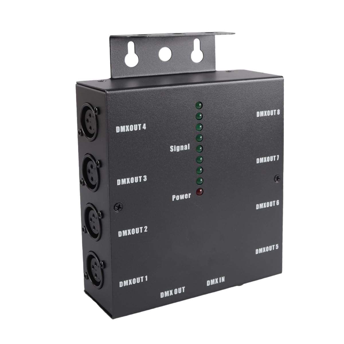 Splitter DMX wireless, splitter ottico DMX512 a 8 vie, amplificatore di segnale per illuminazione da palco per controllo luci, console da palco, feste, DJ, club, discoteca, KTV
