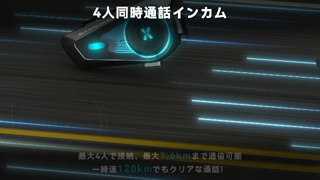 Amazon.co.jp: MAXRUNON D10 バイク インカム Mesh通信対応 日本語音声