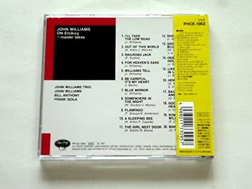 JOHN WILLIAMS (5) - John Williams Trio On Emarcy~Master Takes - Disque CD