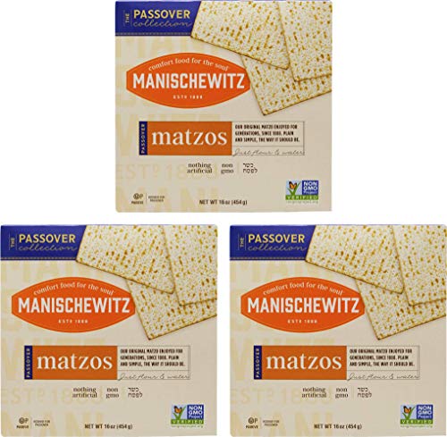 Manischewitz Kosher For Passover Matzo 3 Lbs (3 Boxes) #TOP2