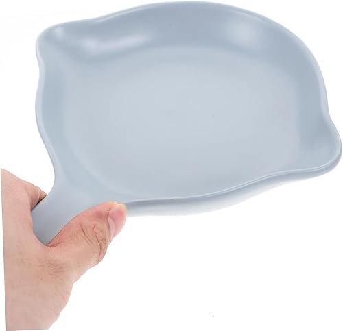 Miniatura 7 de Hemoton Bandeja de cerámica de porcelana con asa, bandeja de cerámica para servir ensalada, pasta, queso, aperitivo, recipiente para el hogar,