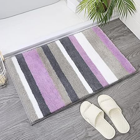 Amazon バスマット 玄関マット 北欧風 ふわふわ 速乾 吸水 滑り止め 室内 足ふきマット 紫 40 60cm Pithecus 浴室足ふきマット 通販 Amazon バスマット 玄関マット 北欧風 ふわふわ 速乾 吸水 滑り止め 室内 足ふきマット 紫 40 60cm Pithecus 浴室足ふきマット 通販